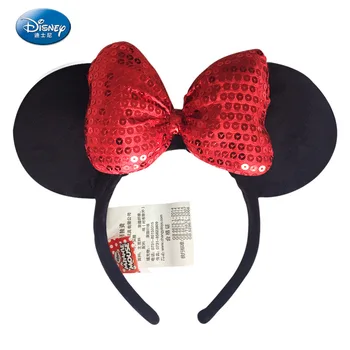 Disney Plišastih Mickey Miške Minnie Mickey Disneyland Edition Headdress Trakovi za Lase Princesa Glavo Hoop Dekleta Igrače za otroke Darilo