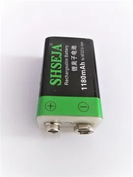 NOVO 2PCS 9V Baterijo 1180mAh micro USB za Polnjenje Lipo Baterije 9V Baterijo