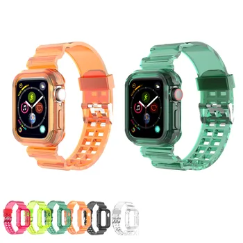 Watch Primeru,+watch Band Za Apple Watch 6 5 4 3 2 1 Iwatch SE 38/40 mm 42/44 Smart Watch Moda 6Colors Jasno Silicione Trak