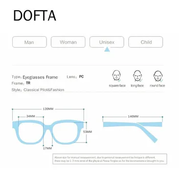 DOFTA Anti Modra Svetloba Blokiranje Moških Branje Očala Ultralahkih Plastičnih Titana Presbyopia Očal Za Bralca Ženske RD5070