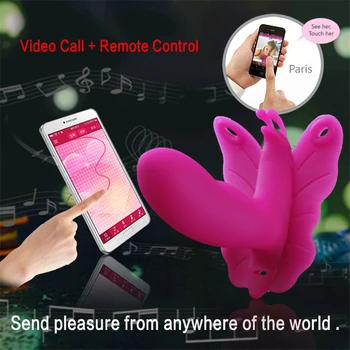 Pametni Telefon APP Remote Control G-spot Vibrator Video Klepet Nosljivi Hlačke Klitoris Stimulator Dildo Muco Massager Seks Igrače