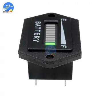BMS 12V 24V Kapacitete Baterije, Indikator LED Zaslon Moč Banke Polnjenje Ravni Tester Meter za RV motorno kolo Avto