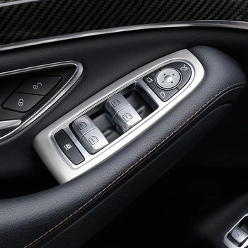 Avto Notranja Vrata Avdio Zvočniški Prestavljanje Plošča Vrat Armrest Kritje Trim Nalepke za Mercedes Benz Razred S W222-19 Dodatki