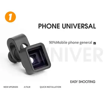Vroče Prodaje Popačeni Objektiv Prenosni Trdna Univerzalno 1.33 X Mobilni Telefon Anamorfni Objektiv Pametni Popačenje Objektiva