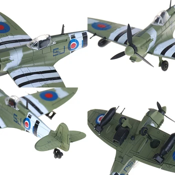 1Pcs Spitfire Borec Model Komplet Igrač za Otroke DIY Zrakoplova Sestavljanje Modelov Kompleti Izobraževalne Igrače Darila za Otroke Naključno Barvo