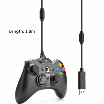 1,8 m Dvojno Magnetno Anti-Motnje USB Kabel za Polnjenje Krmilnik za Igre Gamepad Palčko Power Polnilec Za Xbox 360 Krmilnik