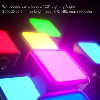 Za Ulanzi VL49 RGB Light Prenosni Multi-funkcijo Tri-glava Cold Boot barvno Razsvetljavo Svetilke 2500K-9000K 2000mAh Tip-c Vrata