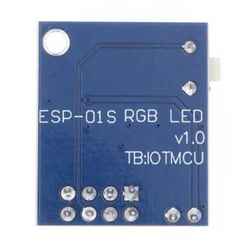 Novo 10pcs ESP8266 ESP-01 ESP-01S WS2812 RGB LED Krmilnik Modul za IDE WS2812 Svetlobni Obroč Smart Elektronskega DIY