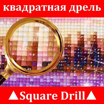 5D Snežaka Diamond Slikarstvo DIY Diamond Mozaik Kit Polno Kristalno Kvadratnih Vaja Vezenje Vzorci Nosorogovo Wall Art Paintin XY1