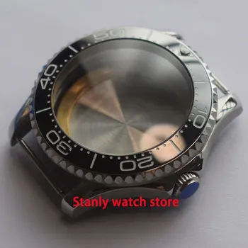 Sapphire kristalno 41mm iz nerjavečega jekla watch primeru, fit ETA 2836 NH35 36 Miyota 8205 8215 821A DG2813/3804 Galeb 1612 gibanja