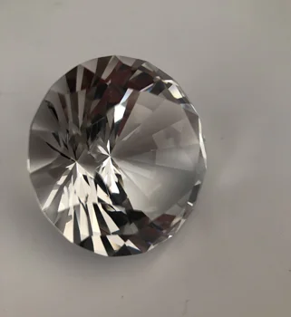 Vrhunska Jasno, Kristalno 60 mm/70 mm Diamanti obtežilnik za papir, Dekorativni Teža Papirja, Božični Okraski Za Dom Poročno Darilo