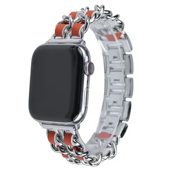 Pas Za Apple Watch 6 5 4 3 2 42mm 38 mm 40 MM 44 MM Kovinsko Nerjavno Jeklo Watchband Zapestnica Trak Za iWatch Serija dodatna Oprema