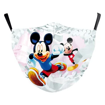 60 Modelov Disney Mickey Minnie Odraslih Masko Stroj, Donald Duck Anti-Prah Zaščitne Maske za enkratno uporabo za Odrasle z 2Filters
