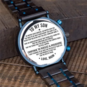 BOBOBIRD Meri Lesene Watch Engrave Svoj osebni Logotip Na Hrbtni Strani Izbiranje S Lesa Polje Fant Darila relogio masculino