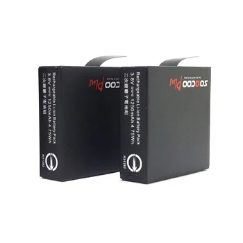 TUYU za SOOCOO S200 S300 Baterije z TUYU USB Dvojni Polnilec za S200 S300 Dejanje Športne Kamere, Baterija