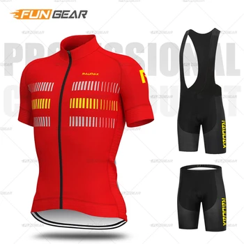 2020 Pro Team Kolesarjenje Oblačila Moških Kolo Jersey Set Koles Enotno Quick Dry 19D Gel hlače z Oprsnikom Kit Ropa Ciclismo Uniformes Maillot
