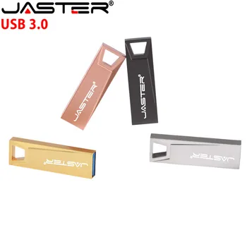 JASTER USB 3.0 kovinski USB ključek 32GB 64GB 8GB 16GB 4GB USB Ključek Kovinski Pen Drive Pravi Zmogljivosti Nepremočljiva po Meri Logo