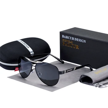 BARCUR moška sončna Očala Polarizirana UV400 Zaščito Potovanja Vožnje Moški Očala Oculos Moški Pribor Za Moške