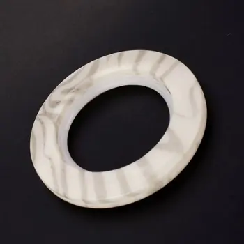 Najnovejši 6pcs Plastično Tesnilo Okroglo oblikovane osnove zavese, Bež / marbling Vzorec
