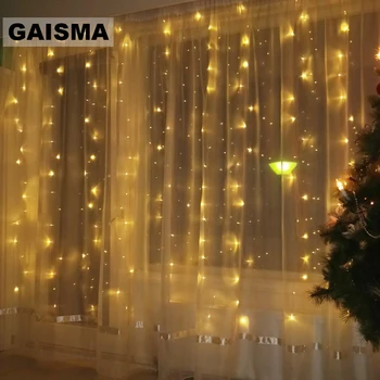 Slike 4x3/8x3/10x3M Garland LED Zavese luči, Božični Okraski Poroko Luči Niz Za Stranke Pravljice Počitnice za Razsvetljavo na Prostem
