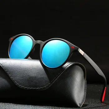 2020 Retro Vintage Krog Polarizirana sončna Očala Moške blagovne Znamke Oblikovalec Plastike Vožnje Ženske Ribolov Ogledalo sončna Očala UV400