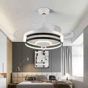 42 inch stropni ventilator ventilatorji z lučmi daljinski upravljalnik spalnica dekor ventilator lučka za air Nevidno Rezila Zložljive Tiho
