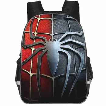 Disney Moda anime šolsko torbo Spiderman 3D Tiskanje Nahrbtniki Najlon Šolske Torbe Za Fante, Dekleta Bookbag Torba