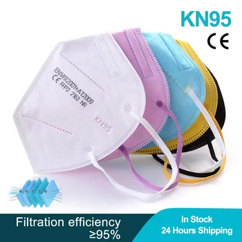 Barvita FFP2 KN95 Zaščitno masko Za Usta 5 plasti dustproof filter maske za zdravstveno nego Reuseable Masko na zalogi