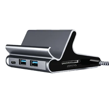 Tip C HUB Priklopne Postaje USB-C HDMI Dock Adapter Navpično Znanja z Nosilcem