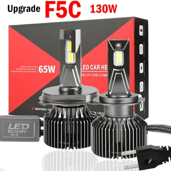 F5C LED Smerniki Žarnice 130W H11 H7, H8 9005 9006 H1 H4 12000Lm 6500K CSP Žetonov Super Svetla CANBUS Avtomobilske Opreme 12V-24V