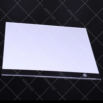 Novi A3 LED Risanje Digitalne Grafike Pad USB Lučka tipke za risanje tablet Electronic Art vezenje pribor diamond painti