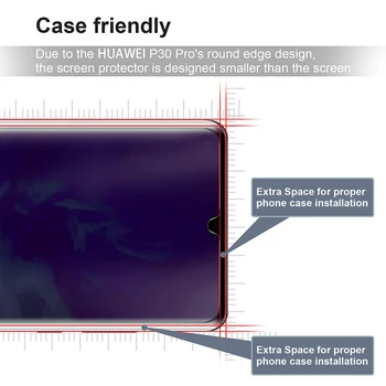 Polno Kritje Stekla UV Tekoče Lepilo Screen Protector Za Huawei P30 Pro Mate 20 Pro Kaljeno Steklo UV Lepilo Za Samsung S10e S10Plus