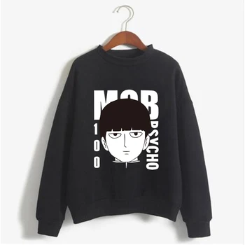 Japonski Anime Smešno Mob Psiho 100 Hoodies 2020 Pozimi Japonskem Slogu Sweatshirts Ulične za Ženske/moški