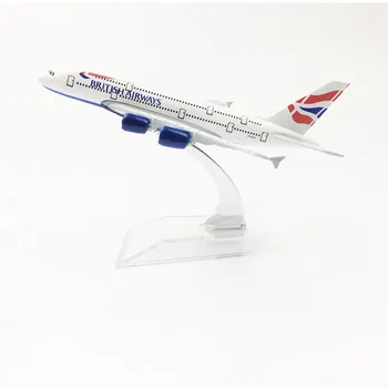 BRITISH AIRWAYS Letala A380 Model Letalo 16 cm Igrača Zlitine Kovin Letalskih družb Letala z bazo za podporo Zbirka Darilo Igrače