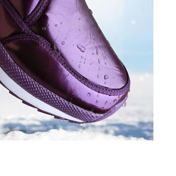 TIMETANGWomen škornji zimski čevlji, čevlji za ženske snow škornji platforma čevlji toplo sredi tele pozimi furboots petah Ženske bootsE1406
