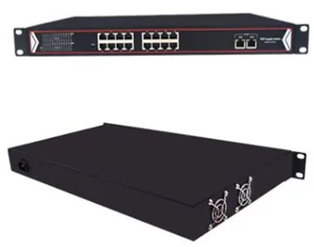 16 Gigabit POE vrat +2 Gigabit UP-Link Port PoE Omrežno Zvezdišče, Stikalo Power Over Ethernet PoE napajanje Za IP kamer