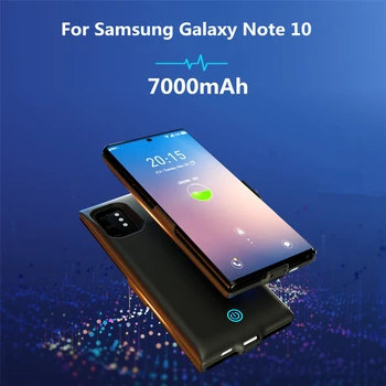 Moč Banke 7000mAh Prenosni Telefon Baterije Ohišje Za Samsung Galaxy Note 10/Samsung Galaxy Note 10 Plus Baterija Polnilnik Primeru