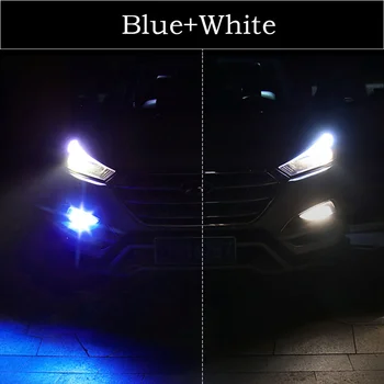 Novo Dvojno Barvo Super Svetlejši H4 H7 H3 Avto Auto Meglo Vožnje Glavo Svetlobe LED Žarnice Žarnica Bela Rumena /Bela, Modro / Bela Led Modra