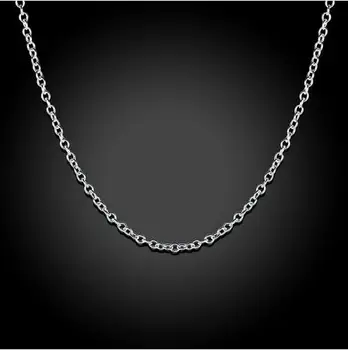 10pcs/veliko Promocijo! trgovini 925 sterling srebrna ogrlica, fine srebrni nakit Rolo Verige 1mm Ogrlica 16 18 20 22 24
