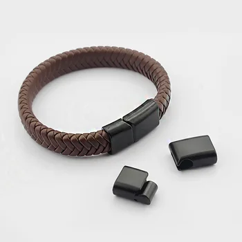 3pcs Black Magnetno Zaponko Za 12*6 mm Usnje Kabel DIY Zapestnico, Ogrlico, Nakit, Izdelava Materiala Dodatki