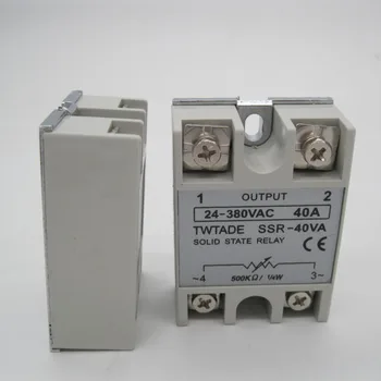 TWTADE/Visoke kakovosti polprevodniški rele SSR-40VA 40A 470-560k ohm 24-380V AC SSR 40VA rele ssd Odpornost Regulator