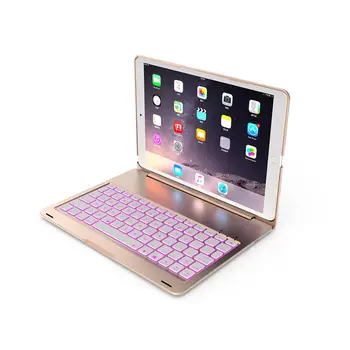 Aluminij +Plastičnih Brezžične Tipkovnice, Ohišje Za iPad Pro 10.5 palčni A1701 A1709 A1852 2017 Tablet Pokrov 7 Barvo Osvetljene Tipkovnice