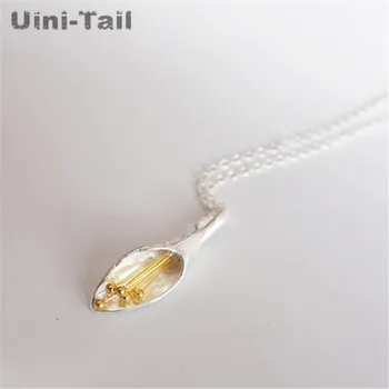 Uini-Rep vroče novih 925 sterling srebro majhne sveže jutro slavo zlati cvet ogrlica korejski modni trend sladek nakit GN839
