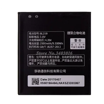 BL219 Baterija za Lenovo A880 A889 A890E A768T A916 S810T S856 Batterie Bateria Batterij Akumulator 2500mAh
