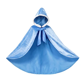 Dekleta Hooded Princesa Clok Otroci Cape Stranka Kostum 80-90 cm, Dolge Otrok Belle Aurora Cendrillon Rapunzl Obleko gor za noč Čarovnic