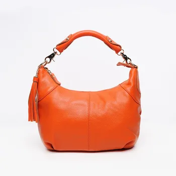 Klasično mehko usnje skitnica vrečke ženske ramo torbe, tassel torbice visoke kakovosti