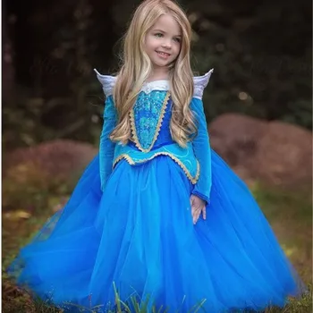 Modno Dekleta Obleko Za Noč Čarovnic Cosplay Princesa Obleke Karneval Vlogo Igrajo Dekle Z Dolgimi Rokavi Prom Obleke Kostum