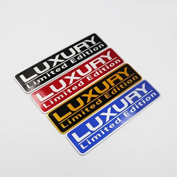 LUKSUZNI Limited Edition Aluminija Označevanje Emblem Avto Styling Značko Dekoracijo Nalepke za BMW, Mercedes VW Audi Jaguar Skoda Honda