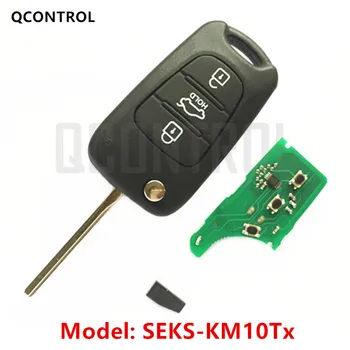 QCONTROL Avto Daljinski Ključ Obleko za KIA SEKS-KM10Tx CE0678 433-GEU-TP Vstop brez ključa Vozila Opozorilo