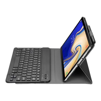 Za Samsung Galaxy Tab 10,5 T590 T595 Izmenljive Bluetooth ruski/hebrejsko/španski Tipkovnica + Ultra Tanek PU Usnje Primeru Zajema